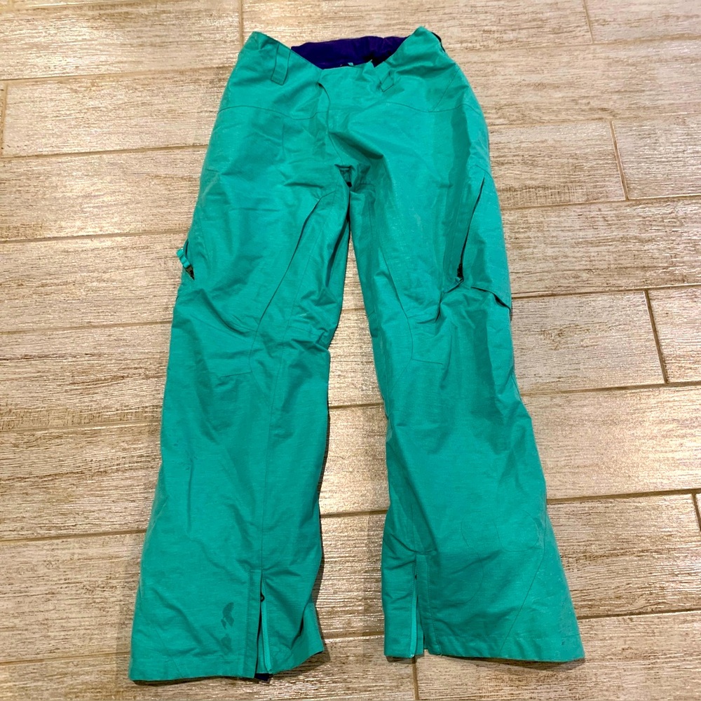 Burton Ak Swash Teal Snowboard Ski Pants Women Small * Read!!